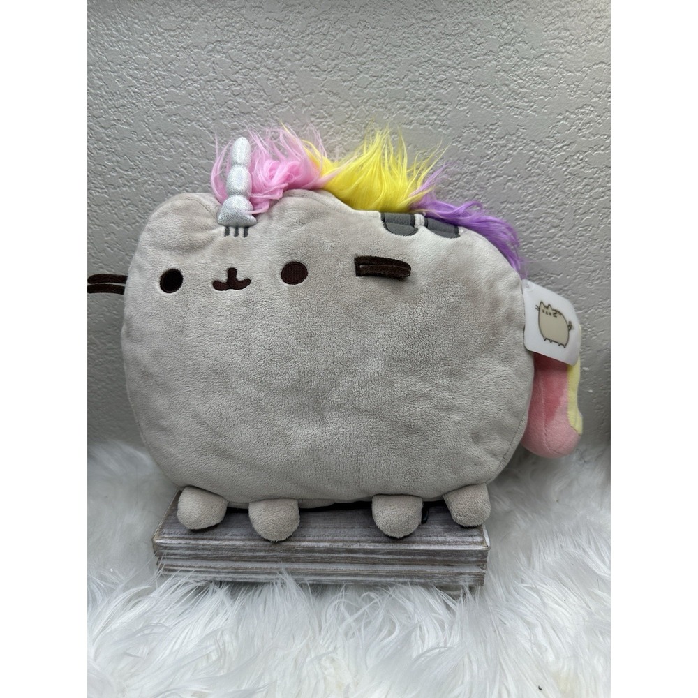 $44 🌙 GUND Pusheenicorn Pusheen‎ Cat Unicorn Plush Backpack 13" NWT